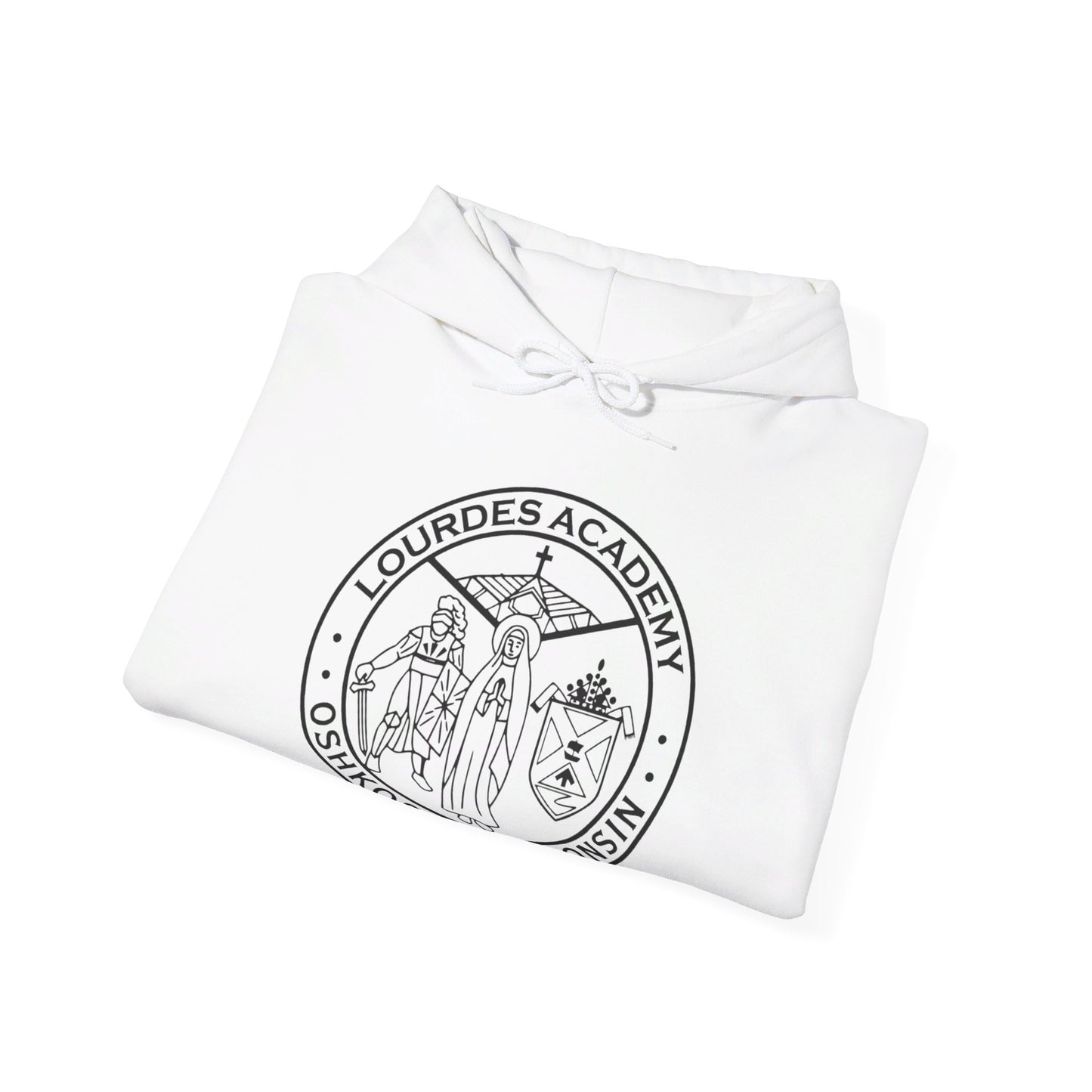 Unisex Heavy Blend™ Crest Hooded Sweatshirt
