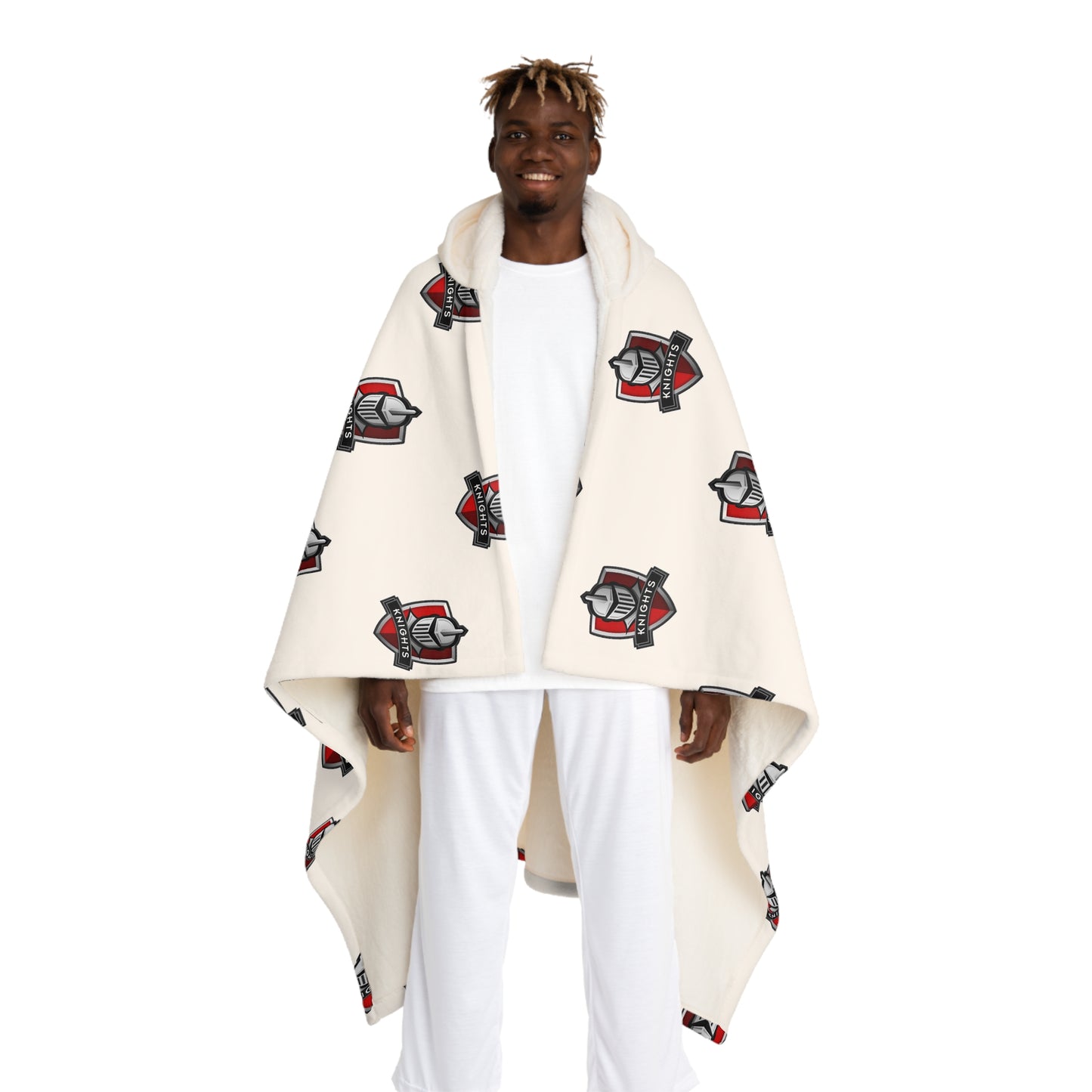 Hooded Sherpa Fleece Blanket
