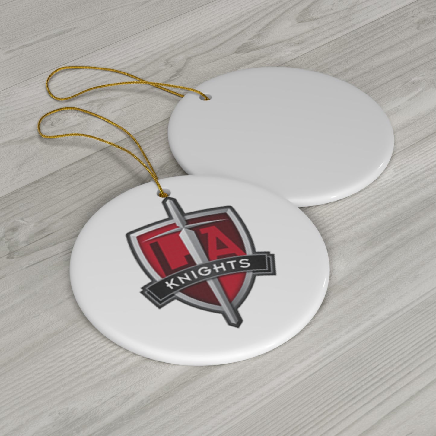 Lourdes Knights Ceramic Ornament