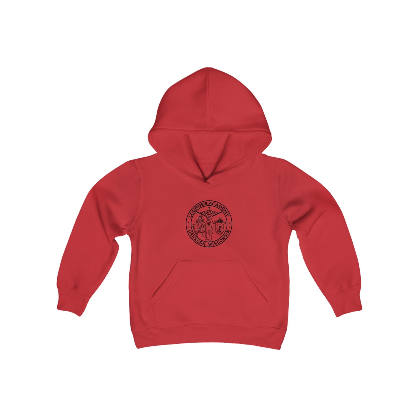 Lourdes Crest Youth Heavy Blend Sweatshirt