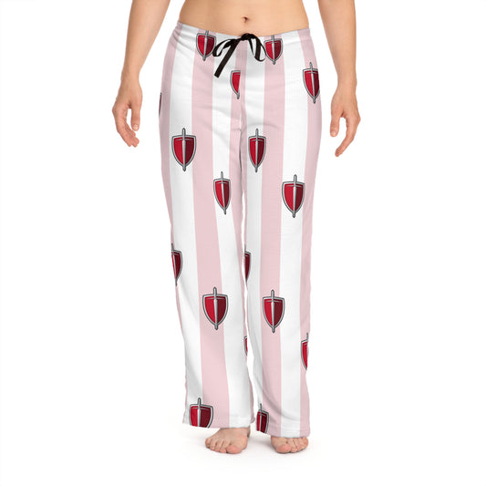 Lourdes Women's Pajama Pants Pink Strip