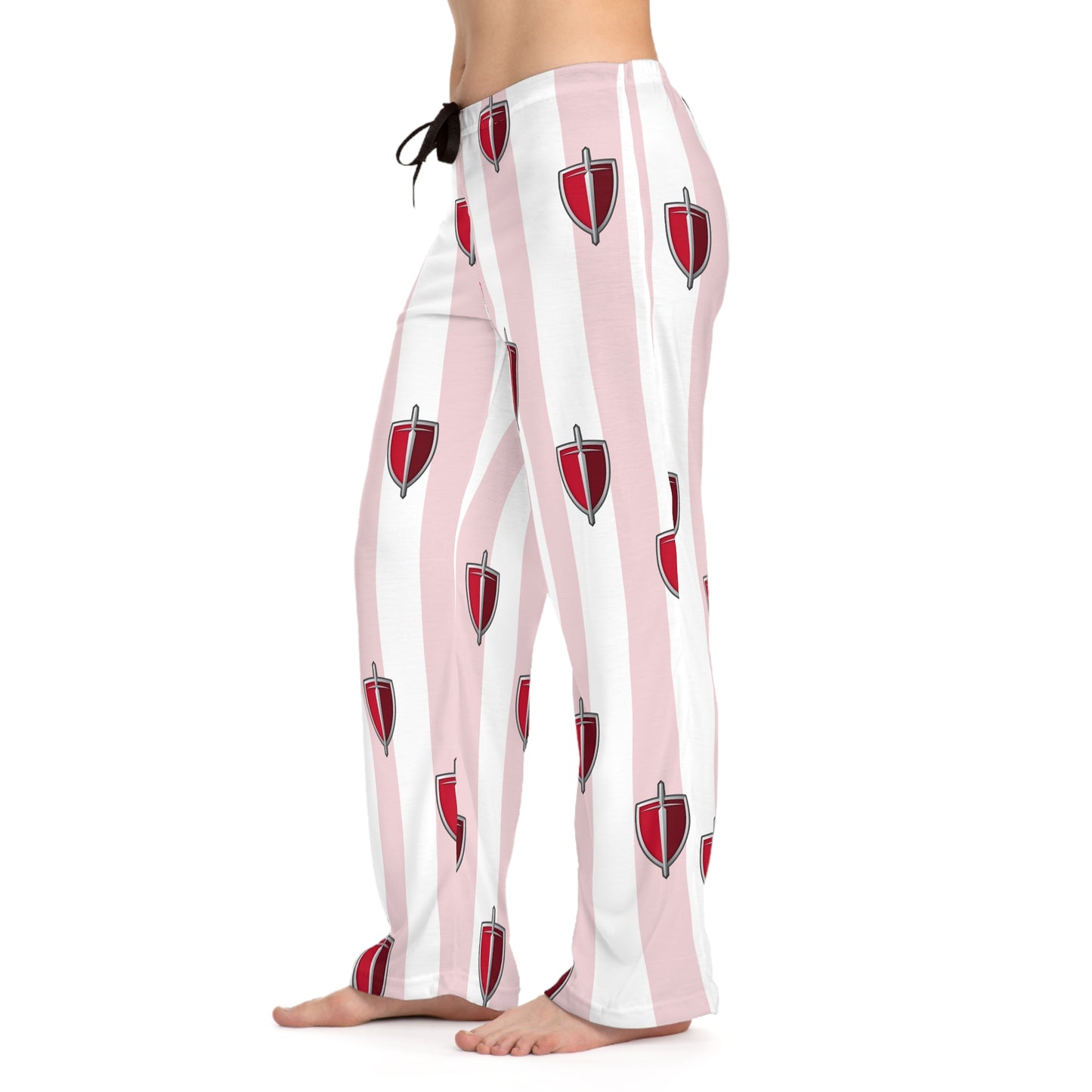 Lourdes Women's Pajama Pants Pink Strip