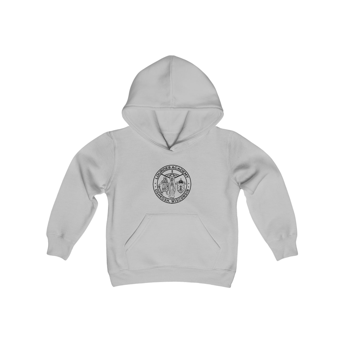 Lourdes Crest Youth Heavy Blend Sweatshirt