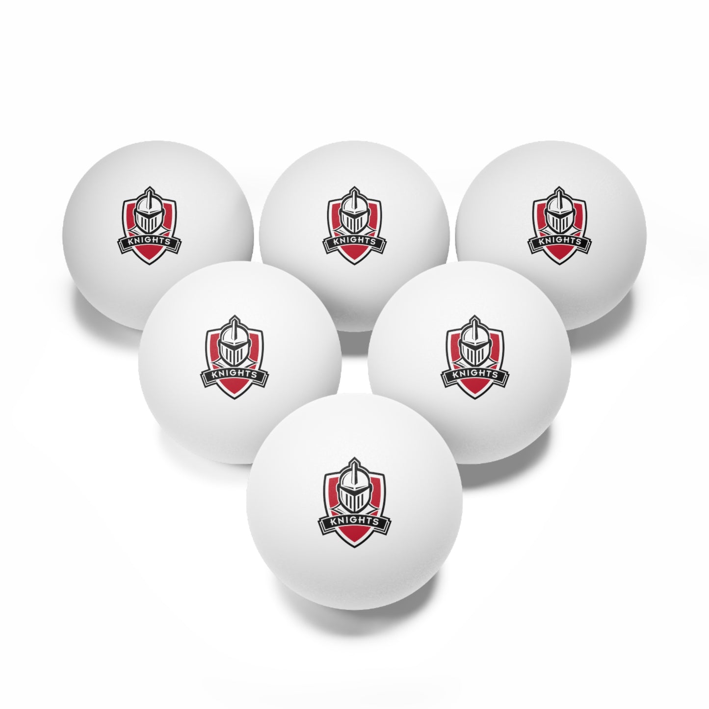 Knights Ping Pong Balls, 6 pcs