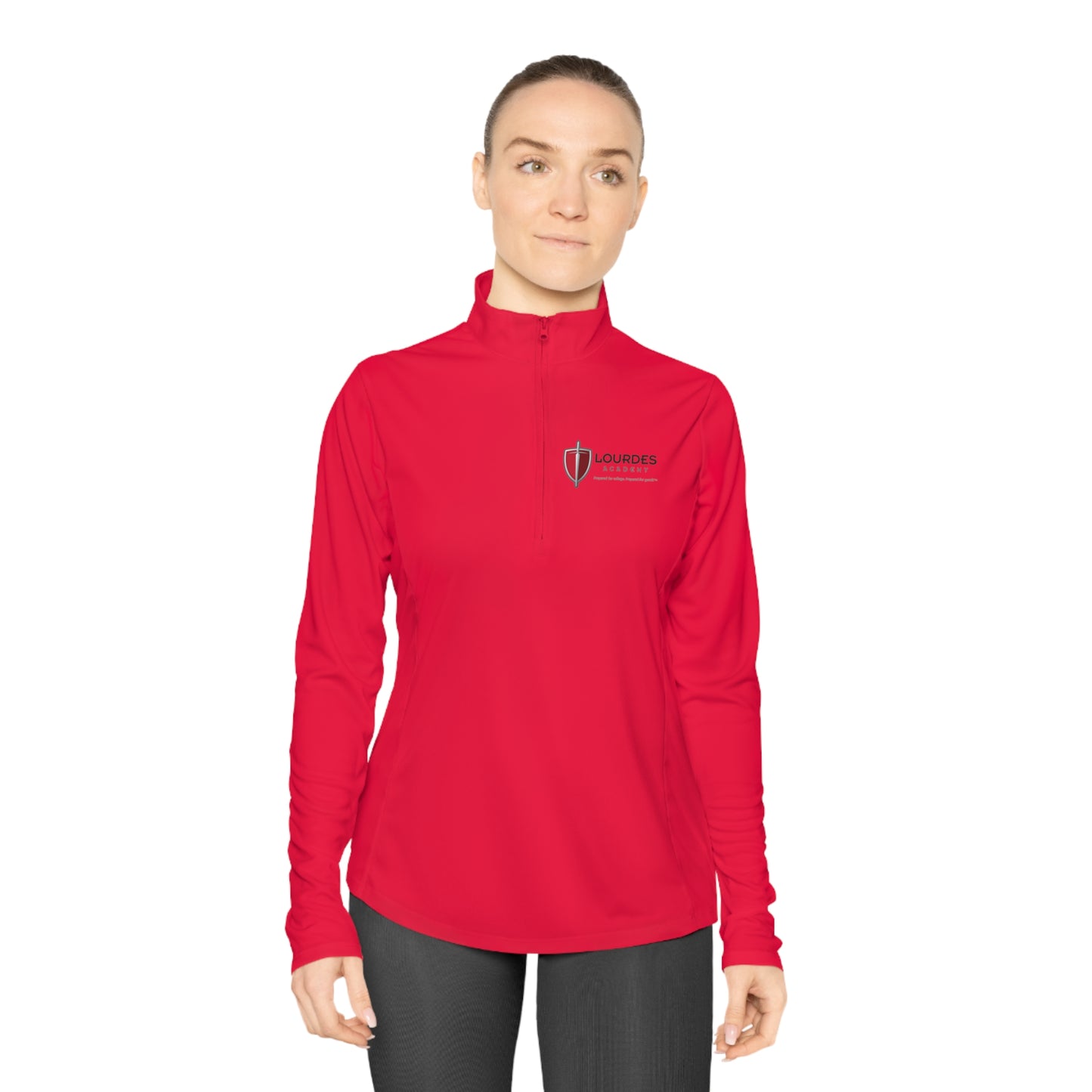 Lourdes Ladies Quarter-Zip Pullover