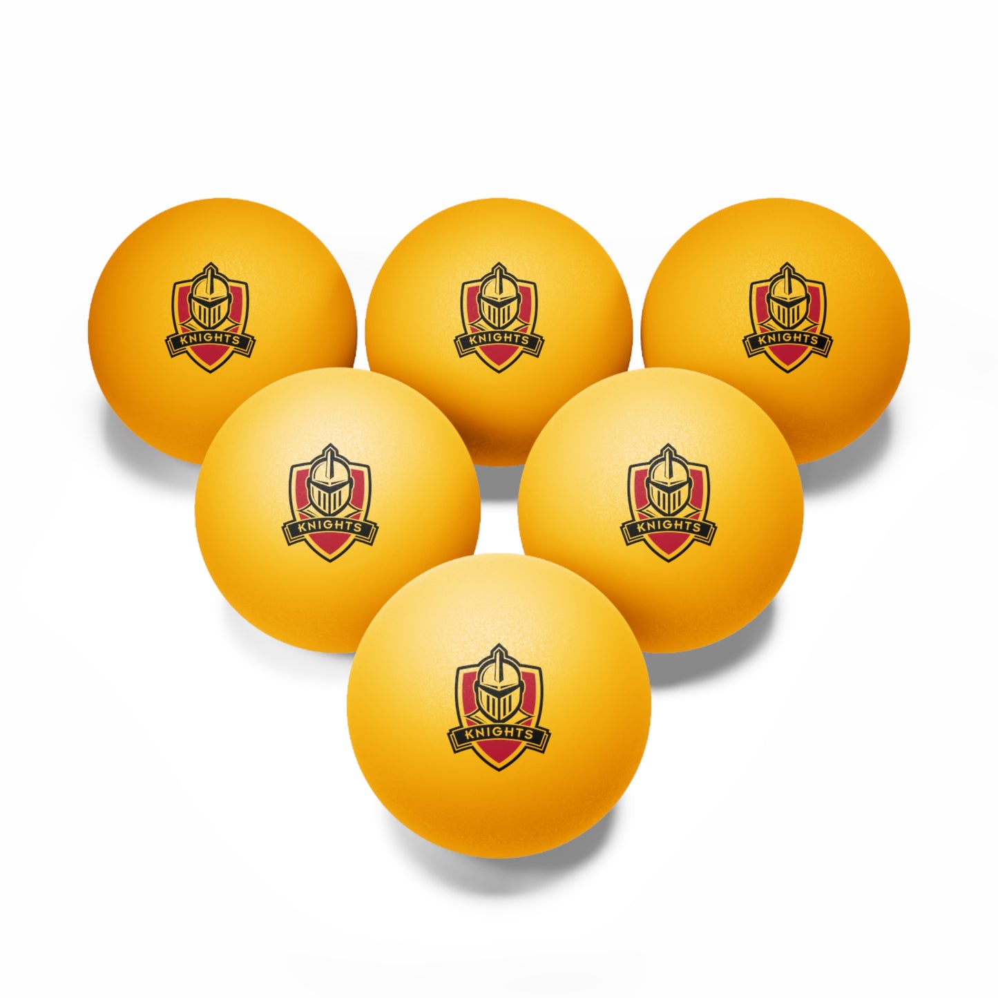 Knights Ping Pong Balls, 6 pcs